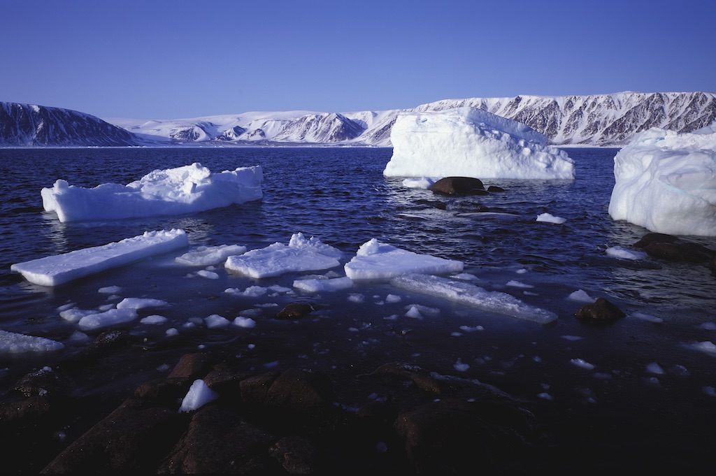 The view from Smith Island towards Craig Harbour, Ellesmere   The view from Smith Island towards Craig Harbour, Ellesmere