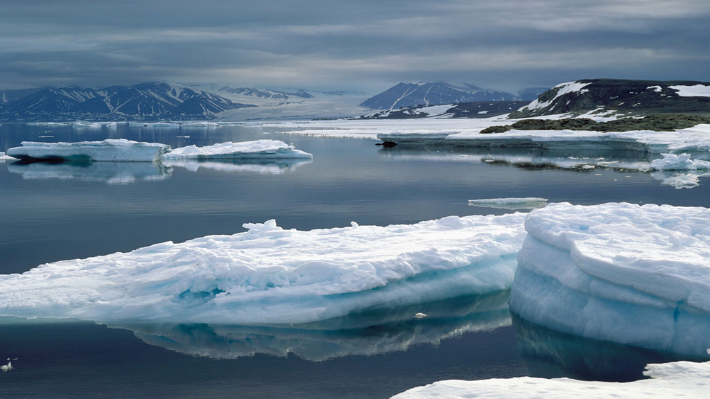  South coast of Devon Island, looking toward the Cunningham Mountains 